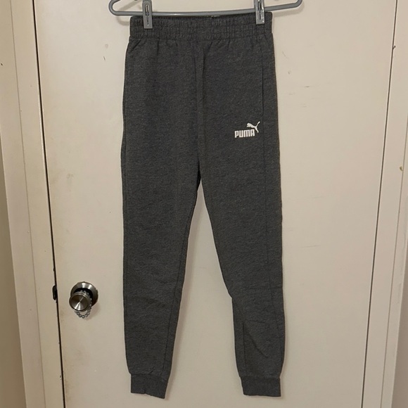 Puma Kids Grey Joggers - Picture 1 of 3